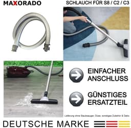 Maxorado Stofzuigerslang 35mm voor uw stofzuiger - geschikt voor Miele, Complete C3 S8 SERIES 10563760 7863552 7863553 7863554 7863555 – stofzuiger reserveonderdeel slang — thumbnail 2