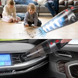 Handstofzuiger, 8500PA Krachtige Stofzuigers, 120W Auto Stofzuiger, Draagbare stofzuiger, Draadloze Stofzuiger met USB Oplaadbare, Stofzuiger Nat/Droog Voor Thuis, Kantoor, Auto — thumbnail 4