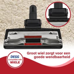 DEGG® - Stofzuigermond / Zuigmond - Geschikt voor Miele - Tapijt & Parket - Combi stofzuigermond - Voor harde en zachte vloeren - 35mm - Premium kwaliteit — thumbnail 5