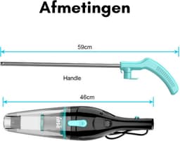 Steelstofzuiger Met Snoer - Handstofzuiger Met Steel - Kruimeldief Best Verkocht - Kruimeldief - Zwart — thumbnail 3