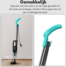 Steelstofzuiger Met Snoer - Handstofzuiger Met Steel - Kruimeldief Best Verkocht - Kruimeldief - Zwart — thumbnail 4