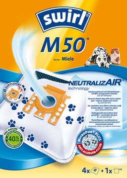 Swirl M50 stofzuigerzakken - 4 stuks + 1 filter - Geschikt voor Miele FJM - Complete C1 - Compact C1 - Compact C2 - S4 - S6 — thumbnail 3