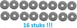 16 x Mop - Dweildoek voor Roborock - Dreame - X30 - X40 - X50 - Xiaomi - beste kwaliteit vervangingen - voor robotstofzuiger - dweilrobot robotstofzuiger — thumbnail 1