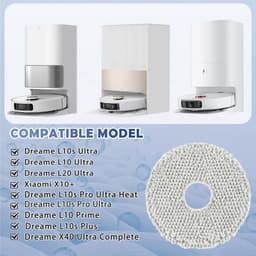 10 stuks dweilmop geschikt voor Dreame L10s Pro Ultra Heat/L10s Ultra/L10s Pro Ultra/L20 Ultra/ geschikt voor Ecovacs Deebot T30 robotstofzuiger, microvezel, zacht, wasbaar en herbruikbaar, vervangende — thumbnail 5