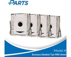 Ecovacs Deebot T30 PRO Omni Stofzakken (4 Stuks, Plus.Parts® alternatief voor DDB030031)