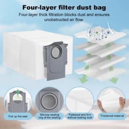 Dutchers® 30-delige accessoires set - Robotstofzuiger - Stofzuigerzakken - Stofzakken - Geschikt voor Roborock s8, s8 plus, s8 pro — thumbnail 2