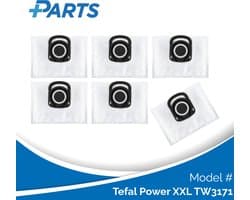 Tefal Power XXL TW3171 Stofzakken (6 Stuks, Plus.Parts® alternatief voor ZR200540)