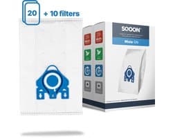 SQOON® Kwaliteit stofzuigerzakken geschikt voor Miele HyClean G/N - Miele 9917730 - o.a. Miele Complete C2, Complete C3, Classic C1, S8, S5, S2 Series