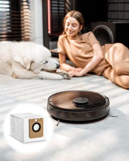 PolkaHome® 12 stofzakken geschikt voor Dreame D10 Plus, D10s Plus, L10 Plus en Z10 Pro – duurzame vervangingsstofzakken voor robotstofzuigers — thumbnail 2