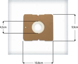 20x Dparts stofzuigerzakken en 1 filter geschikt voor Inventum - Tomado - Sauber - st306rza sz300 st306bza st306zza st308wza st154rza - Princess Silence Deluxe - tvc3001b tvc3001r tdb300 - V70 V20 - SB70 SB20 - PH95 stofzuigzakken — thumbnail 4
