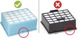 2x Dparts hepa filter geschikt voor Bosch en Siemens - stofzuiger hygiënefilter voor series GL-20 GL20 GL-30 GL30 Gl-40 GL40 BGL2 BGL25 - allergiefilter stofzuigerfilter 576833 00576833 BBZ156HF — thumbnail 4