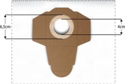 10x Dparts stofzuigerzakken geschikt voor Parkside en Einhell - microfleece zakken voor Lidl PNTF 23 - PTS 250 - PNTS 1250 - 1300 - 1400 - 1500 series - nat droog stofzakken — thumbnail 4