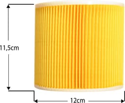 2x Dparts filter geschikt voor Karcher WD1 WD2 WD3 en MV2 MV3 series - patroonfilter - nr. 6.414-552.0 - 64145520 — thumbnail 2