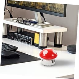 Mini Stofzuiger - Kruimelzuiger Bureau - Tafel Schoonmaken - Laag Geluidsniveau - 115 Gram - Rood — thumbnail 3