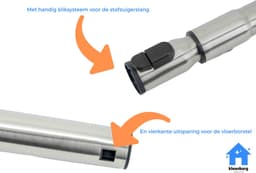 Kleanburg® Geschikt voor Miele Compact C1, Complete C2, S4 en S5 stofzuigers - Stofzuiger Onderdelen Set – Slang, Telescoopbuis & Combizuigmond — thumbnail 4