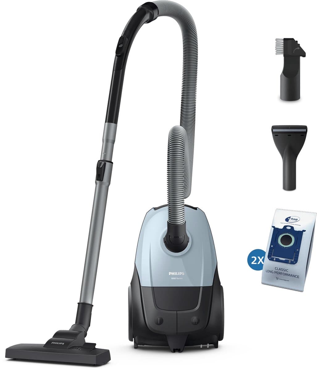 PHILIPS 1000-serie XD1142/10 - Stofzuiger met zak - Lichtblauw — afbeelding 1