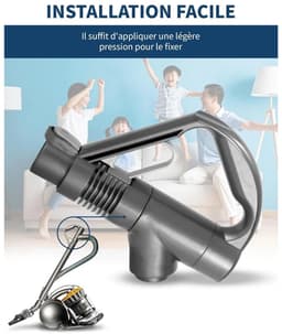 Vervangende handgreep Geschikt voor Dyson DC29 DC33C DC37 DC52 DC19 DC23 DC26 DC32 DC36 DC48 stofzuigers; Dyson stofzuiger vervangende handgreep #917276-01 (grijs). — thumbnail 3