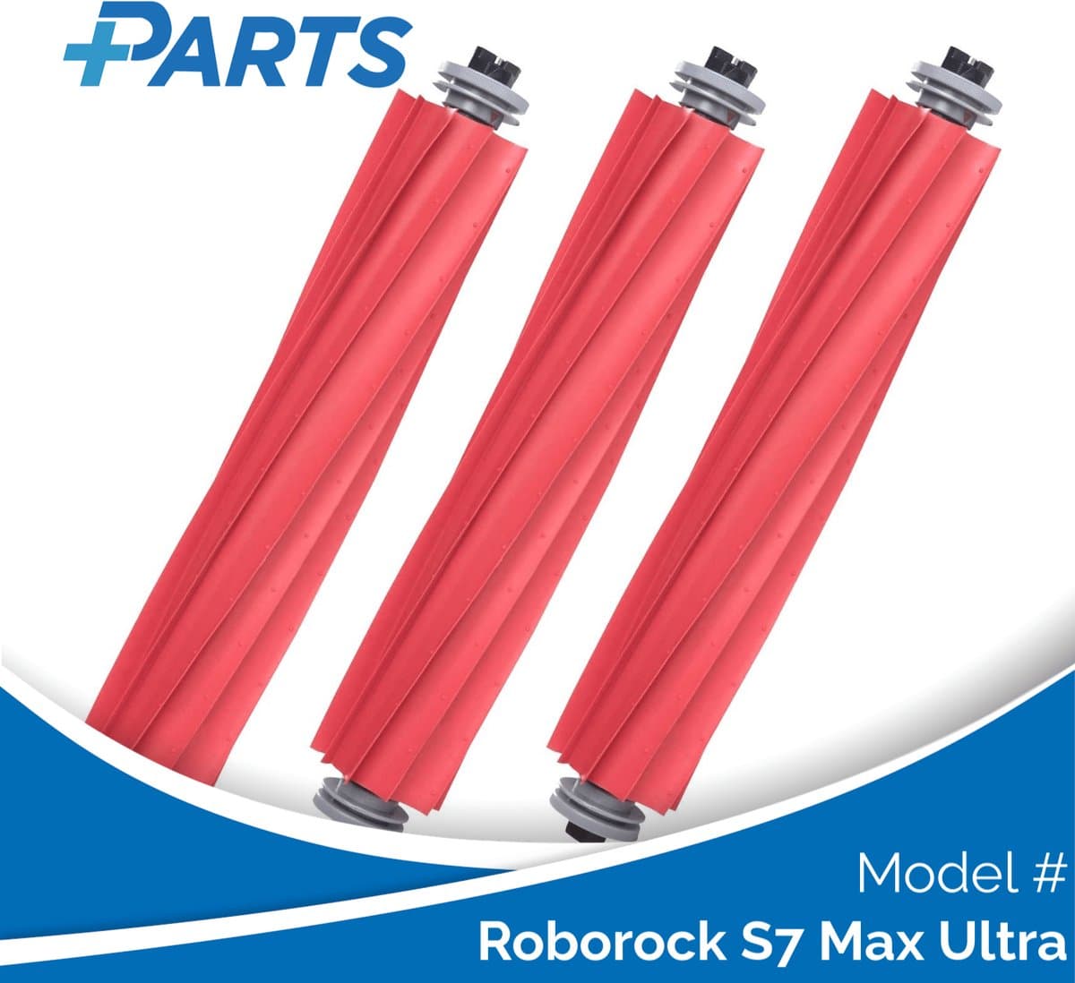 Roborock S7 Max Ultra Borstels (3 Stuks, Plus.Parts® alternatief voor 8.02.0079) — afbeelding 1
