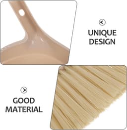 Handveger Stoffer Set - Mini Bezems - Kleine Ruimtes Schoonmaken - Stevige Houten Handgreep - 30 x 24 cm - Beige — thumbnail 5