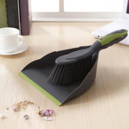 Kleine bezem stoffer - Huishoudset - Dagelijks opruimen - Stevig PP materiaal - Compact ontwerp - Grijs — thumbnail 2