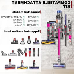 Accessoires voor Dyson V7 V8 V10 V11 V15 - Wandmontage Set met Bevestigingsmateriaal en Opbergruimte — thumbnail 4
