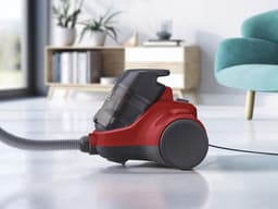 Zakloze Stofzuiger - Cilinderstofzuiger Handbediend - Efficiënt Huis Reinigen - 4-Traps Filtratie - 1.8 Liter Reservoir - Rood — thumbnail 3