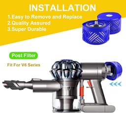 3 stuks Nafilter - Stofzuigerfilter na de motor - compatibel met Dyson V6 stofzuigeraccessoires — thumbnail 4