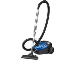 DIMICO - Stofzuiger met Snoer en Zonder Zak - 2000W - Blauw - Krachtige Droogstofzuiger - Cyclonische filtratie - Met opzetstukken