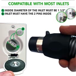 Centrale Stofzuiger Set - Stofzuiger Accessoires - Grondig Reinigen Huis - Luchtaangedreven Tapijtklopper - 35ft Slang - Zwart en Grijs — thumbnail 2