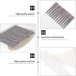Mini Schoonmaakset - Stoffer Bezem - Bureau Schoonmaken - Compact Ontwerp - 19.5 cm - Wit — thumbnail 5