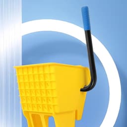 Dweil Emmer Steel - Reinigingsaccessoire - Efficiënt Schoonmaken - Roestvrij Staal - 37x31x37 cm - Zwart — thumbnail 4