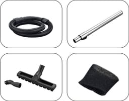 Swiss Haus® WDVC25 Nat & Droog Stofzuiger - 25L - 1200W Nat- en Droogzuiger - RVS Ketel - HEPA Filtersysteem - Blaasfunctie - Waterafvoer - Industriële Bouwstofzuiger - Lugano Collection — thumbnail 3