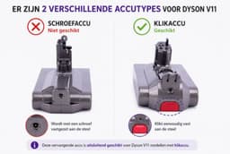 EXPER - Accu geschikt voor Dyson V11, Outsize en V15 - 'Click Type' (Li-ion/6000mAh/25.2V) — thumbnail 3