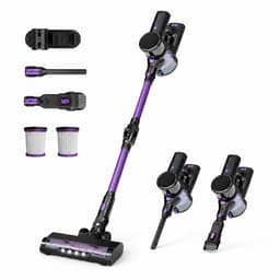 Gloovon® Draadloze Steelstofzuiger - 22kPa Zuigkracht - Borstelloze 250W Motor & Knikbare Buis - HEPA Filter - 39 min Accuduur — thumbnail 1