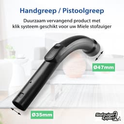 Set Telescopische Zuigbuis & Pistoolgreep geschikt voor Miele Guard L1, M1, S1, CX1, Complete C3, C2, Compact C1, S8, S6, S5, S4, S2, S8000, S6000, S5000, S4000, S2000, S700, S500, S400, S380 Series — thumbnail 2
