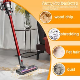 Eén borstelkop geschikt voor Dyson V7, V8, V10, V11 en V15, een accessoire met anti-klitfunctie, geschikt voor direct aangedreven reinigingsborstelkoppen, geschikt voor harde vloeren en tapijten. — thumbnail 5