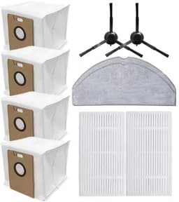 10-delige accessoireset voor Tapo RV30 Max Plus/ RV30 Max/ RV20 Max Plus/RV20 Max stofzuiger - 2 filters, 2 dweilpads, 4 stofzakken, 2 zijborstels, vervangingsonderdeel voor Tapo RV30 Max Plus — thumbnail 1