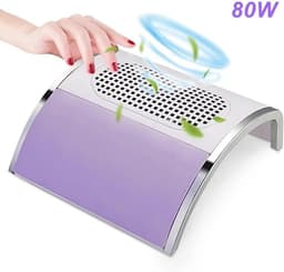 Nagelstofzuiger - Nagelstofafscheider Absorber - Nagels Vijlen - 80W High Power - 25.8 x 14 x 10 CM - Wit — thumbnail 3