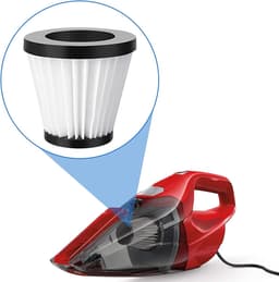 1 vervangbare handstofzuigerfilter, geschikt voor Dirt Devil Scorpion handstofzuiger, geschikt voor SD20005RED, SD30025B, BD22025, vervangend onderdeel, geschikt voor F117, AD40117 — thumbnail 4