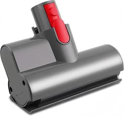 Onderdelen voor stofzuigers - Diepteborstel Mini Power Tool - Compatibel met Dyson V7 V8 V10 V11 V15 draadloze stofzuigers - Reinigt gemakkelijk matrassen, banken en auto-interieurs grondig - Grijs — thumbnail 1
