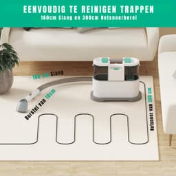RUX® Vlekkenreiniger - Vlekkenreinigers - Tapijtreiniger Machine - Vlekkenreiniger Bank - Wit - 20cm x 39cm x 30cm — thumbnail 5