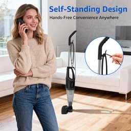 Aigostar 30ENC - 4-in-1 Steelstofzuiger - Stokstofzuiger - Zakloze Stofzuiger - Met HEPA-filter - 7 Meter Kabel - 600W - Zwart — thumbnail 3