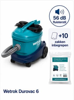 Wetrok Durovac 6 professionele stofzuiger met gratis 1 pak stofzuigerzakken (factuur wordt meegezonden in de doos). — thumbnail 1