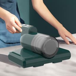 Geluidsarme kleine mijtverwijderaar Huishoudelijke Handheld mijtverwijderaar Draadloos opladen UV mijtverwijderaar bed stofzuigermachine wit — thumbnail 4