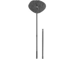Ventilator Reiniger - Stoffer met steel - Hoge plekken poetsen - Flexibele kop - Tot 100 cm - Grijs