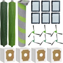 19 stuks accessoires voor de iRobot Roomba Max 705 combo/Roomba Max 700 Series Combo robotstofzuiger/Roomba Max 706 Combo - 2 hoofdborstels, 1 rolmop, 6 zijborstels, 6 filters, 4 stofzakken — thumbnail 1