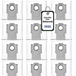 DEGG® - 12x stofzuigerzakken geschikt voor Roborock Q5+, Q7+, Q7MAX+, S7MAXV Ultra, S7 Pro ultra - Robot zakken - Premium kwaliteit — thumbnail 1