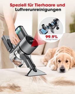 Draadloze accustofzuiger - Snoerloze reiniger - Efficiënt schoonmaken - 3 reinigingsmodi - 445 cm - Zwart — thumbnail 3