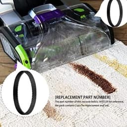 Dailygoods- Vervangende Banden 2 Stuks - Compatibel met ProHeat 2X Revolution Pet Pro - Vervangingsonderdeelnummer 1611129 - Premium Rubber Materiaal - Lange Levensduur - Stabiele Stofzuigerprestaties - Stofzuigerriem — thumbnail 3