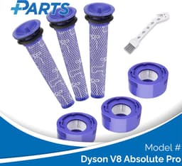 Dyson V8 Absolute Pro Filters (7 Stuks, Plus.Parts® alternatief voor 965661-01 / 967478-01) — thumbnail 1